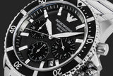Emporio Armani World Explorer Black Dial Silver Steel Strap Watch for Men - AR11739 Authentic Buy Shop Now