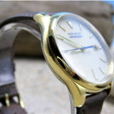 Movado Heritage Calendoplan Beige Dial Brown Leather Strap Watch for Men - 3650003 Authentic Buy Shop Now