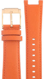 Michael Kors Parker Champagne Dial Orange Leather Strap Watch for Women - MK2279 Authentic Buy Shop Now