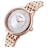 Swarovski Crystalline Chic Analog Silver Dial Rose Gold Steel Strap Watch for Women - 5544590 Authentic Buy Shop Now