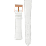 Swarovski Era Journey Silver Dial White Leather Strap Watch for Women - 5295346 Authentic Buy Shop Now