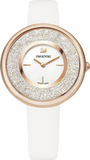 Swarovski Crystalline Pure White Dial White Leather Strap Watch for Women - 5376083 Authentic Buy Shop Now