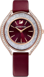 Swarovski Crystalline Aura Red Dial Red Leather Strap Watch for Women - 5558637 Authentic Buy Shop Now