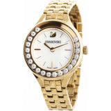 Swarovski Lovely Crystals White Dial Gold Steel Strap Watch for Women - 5242895 Authentic Buy Shop Now