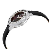 Swarovski Lovely Crystals Mother of Pearl Black Dial Black Leather Strap Watch for Women - 5242898 Authentic Buy Shop Now