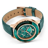 Swarovski Octea Lux Chrono Emerald Green Dial Green Leather Strap Watch for Women - 5452498 Authentic Buy Shop Now