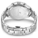 Swarovski Octea Lux Sport Chronograph Blue Dial Silver Steel Strap Watch for Women - 5610481 Authentic Buy Shop Now