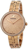 Swarovski Cosmopolitan Diamond Powder Gold Dial Rose Gold Steel Strap Watch for Women - 5517800 Authentic Buy Shop Now