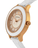 Swarovski Octea Lux White Dial White Leather Strap Watch for Women - 5414416 Authentic Buy Shop Now