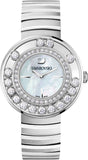 Swarovski Lovely Crystal Mother of Pearl Dial Silver Steel Strap Watch for Women - 1160307 Authentic Buy Shop Now