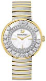 Swarovski Lovely Crystals Mother of Pearl Dial Two Tone Steel Strap Watch for Women - 1187022 Authentic Buy Shop Now