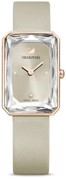Swarovski Uptown Crystal Grey Dial Grey Leather Strap Watch for Women - 5547716 Authentic Buy Shop Now