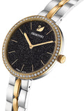 Swarovski Cosmopolitan Black Dial Two Tone Steel Strap Watch for Women - 5644072 Authentic Buy Shop Now