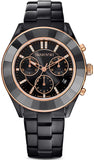 Swarovski Octea Lux Sport Black Dial Black Steel Strap Unisex Watch - 5610472 Authentic Buy Shop Now