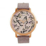 Guess Mariposa Pink Dial Pink Leather Strap Watch for Women - GW0008L2 Authentic Buy Shop Now
