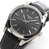 Tissot Gentleman Black Dial Black Leather Strap Watch For Men - T127.410.16.051.00 Authentic Buy Shop Now