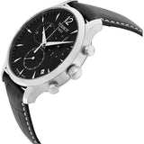 Tissot T Classic Tradition Chronograph Black Dial Black Leather Strap Watch For Men - T063.617.16.057.00 Authentic Buy Shop Now