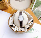 Tissot Tradition 5.5 Lady Silver Dial Brown Leather Strap Watch for Women - T063.009.16.018.00 Authentic Buy Shop Now