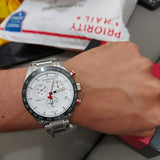 Tissot T Sport PRS 516 Chronograph White Dial Silver Steel Strap Watch For Men - T100.417.11.031.00 Authentic Buy Shop Now