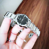 Tissot T Wave Black Dial Two Tone Steel Strap Watch For Women - T023.210.11.056.00 Authentic Buy Shop Now