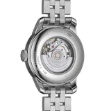 Tissot Le Locle Automatic Diamonds Mother of Pearl Black Dial Silver Steel Strap Watch For Women - T006.207.11.126.00 Authentic Buy Shop Now
