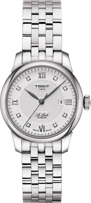 Tissot Le Locle Lady Automatic Diamonds Silver Dial Silver Steel Strap Watch For Women - T006.207.11.036.00 Authentic Buy Shop Now