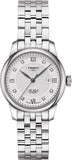 Tissot Le Locle Lady Automatic Diamonds Silver Dial Silver Steel Strap Watch For Women - T006.207.11.036.00 Authentic Buy Shop Now