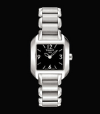 Tissot T Wave Black Dial Silver Steel Strap Watch for Women - T02.1.285.52 Authentic Buy Shop Now