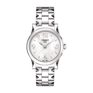 Tissot Stylis-T Mother of Pearl Dial Watch For Women - T028.210.11.117.02 Authentic Buy Shop Now