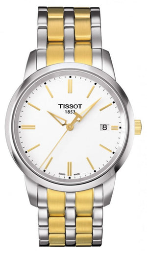 Tissot T Classic Dream White Dial Two Tone Steel Strap Watch for Men - T033.410.22.011.01 Authentic Buy Shop Now