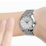 Tissot T Trend Couturier White Dial Silver Steel Strap Watch For Women - T035.210.11.011.00 Authentic Buy Shop Now