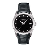 Tissot T Trend Couturier Black Dial Black Leather Strap Watch For Women - T035.210.16.051.00 Authentic Buy Shop Now