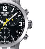 Tissot PRC 200 Chronograph Black Dial Stainless Steel Watch For Men - T0554171105700 Authentic Buy Shop Now