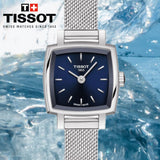 Tissot Lovely Square Blue Dial Silver Mesh Bracelet Watch For Women - T058.109.11.041.00 Authentic Buy Shop Now