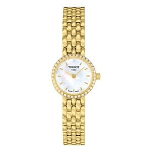 Tissot T-Lady Lovely Mother of Pearl Dial Gold Steel Strap Watch For Women - T058.009.63.116.00 Authentic Buy Shop Now