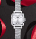 Tissot Lovely Square Silver Dial Silver Mesh Bracelet Watch For Women - T058.109.11.036.00 Authentic Buy Shop Now