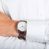 Tissot T Classic Tradition Chronograph White Dial Brown Leather Strap Watch For Men - T063.617.16.037.00 Authentic Buy Shop Now