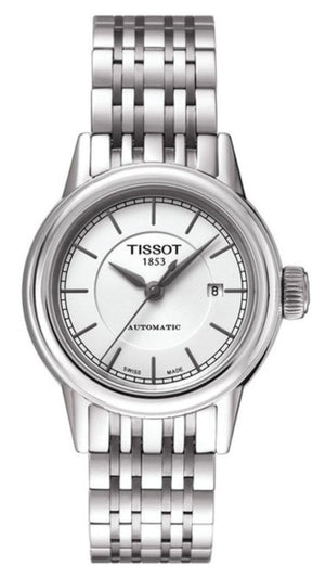 Tissot T Classic Carson Automatic White Dial Silver Steel Strap Watch For Women - T085.207.11.011.00 Authentic Buy Shop Now