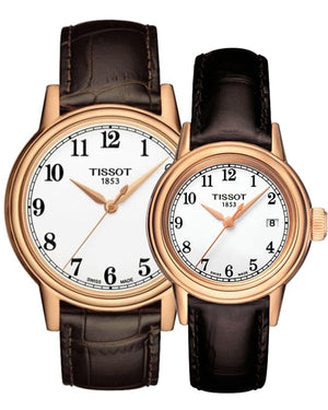 Tissot T Classic Carson Quartz White Dial Brown Leather Strap Watch for Men - T085.410.36.012.00 Authentic Buy Shop Now