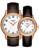 Tissot Carson White Dial Brown Leather Strap Watch For Women - T085.210.36.012.00 Authentic Buy Shop Now