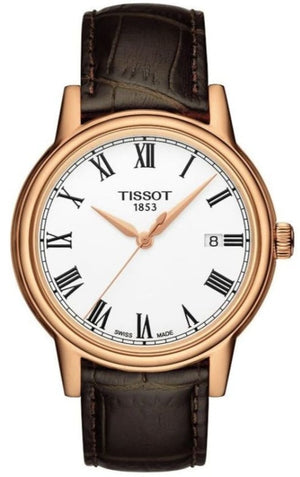 Tissot T Classic Carson White Dial Brown Leather Strap Watch For Men - T085.410.36.013.00 Authentic Buy Shop Now