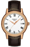 Tissot T Classic Carson White Dial Brown Leather Strap Watch For Men - T085.410.36.013.00 Authentic Buy Shop Now