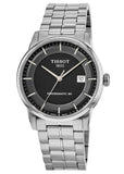 Tissot Luxury Powermatic 80 Black Dial Silver Steel Strap Watch For Men - T086.407.11.051.00 Authentic Buy Shop Now