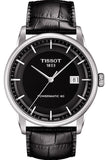 Tissot T Classic Luxury Black Dial Black Leather Strap Watch For Men - T086.407.16.051.00 Authentic Buy Shop Now