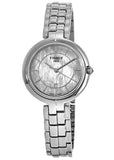 Tissot T Lady Flamingo Mother of Pearl White Dial Silver Steel Strap Watch For Women - T094.210.11.111.00 Authentic Buy Shop Now
