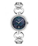 Tissot T Lady Flamingo Mother of Pearl Blue Dial Silver Steel Strap Watch for Women - T094.210.11.126.00 Authentic Buy Shop Now