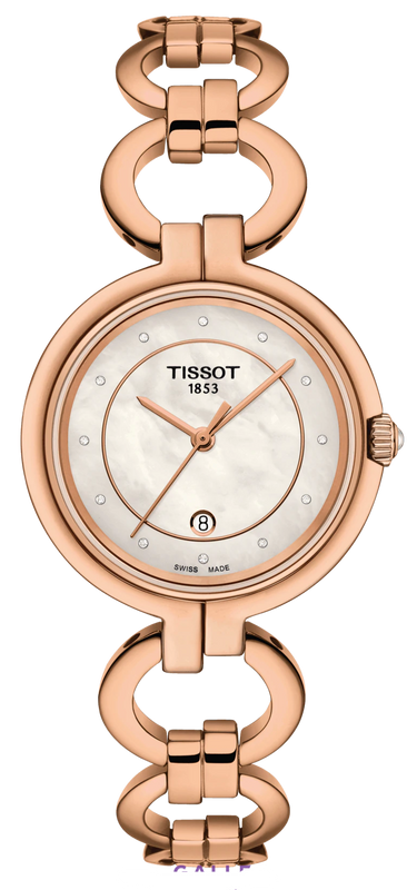 Tissot T Lady Flamingo Mother of Pearl Dial Rose Gold Steel Strap Watch for Women - T094.210.33.116.01 Authentic Buy Shop Now
