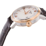 Tissot Bridgeport Lady White Dial Brown Leather Strap Watch For Women - T097.010.26.118.00 Authentic Buy Shop Now