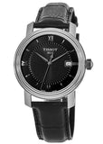 Tissot T Classic Bridgeport Black Dial Black Leather Strap Watch For Men - T097.410.16.058.00 Authentic Buy Shop Now