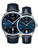 Tissot Chemin Des Tourelles Powermatic 80 Blue Dial Blue Leather Strap Watch for Men - T099.407.16.047.00 Authentic Buy Shop Now